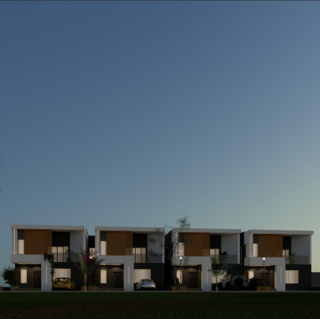 1000 SQM residential plot for sale Asokoro 2 Abuja ECO CASA gated estate. 4 Units of 3 Bedroom fully detached Duplex with an attached BQ